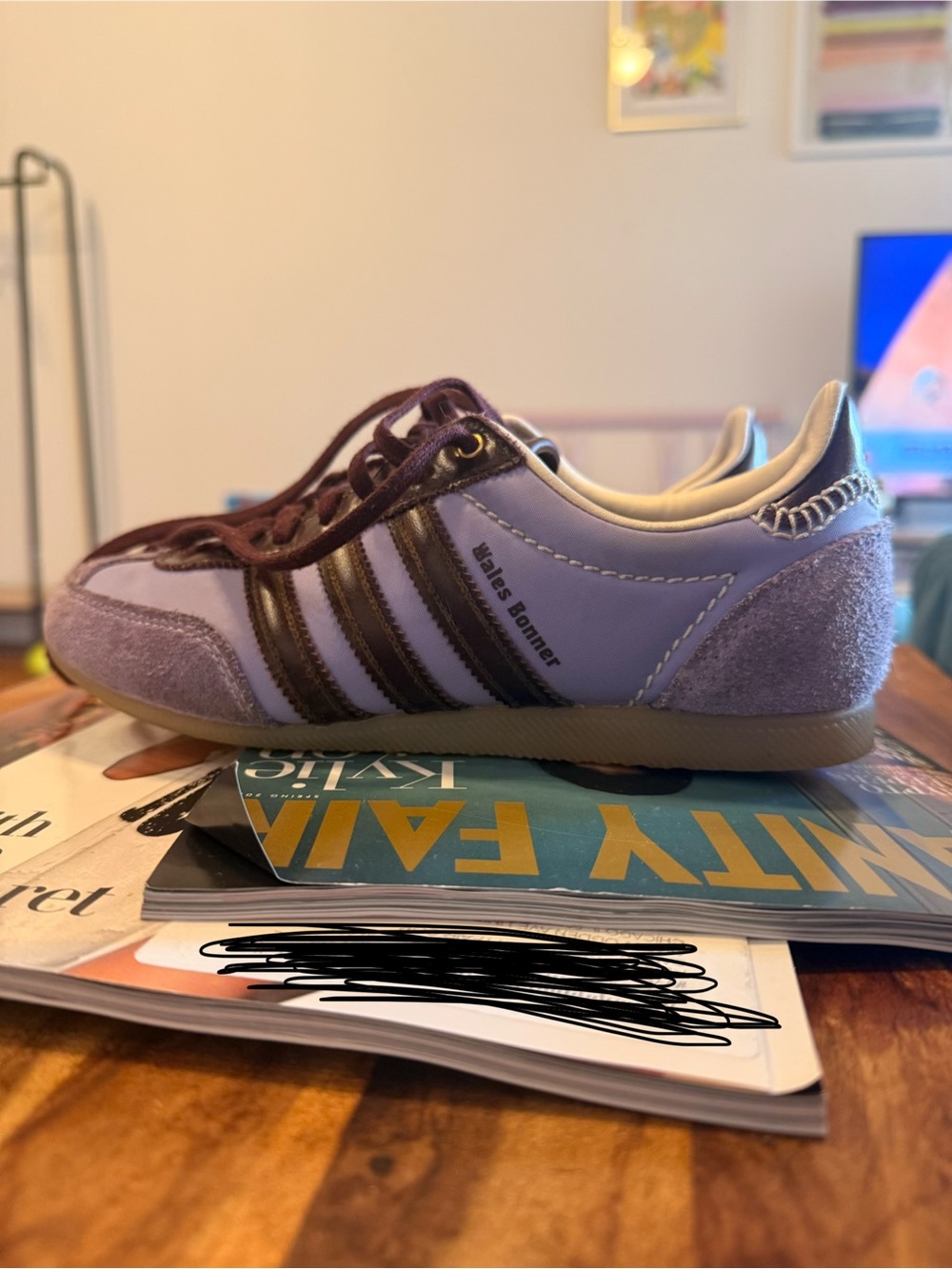 adidas Samba Sneakers in Lavender and Brown US Men’s 5/Women’s 6 - Picture 6 of 7